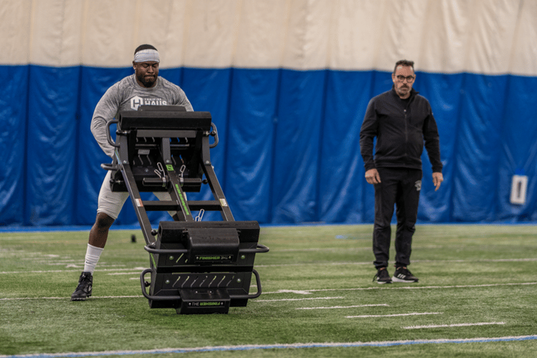 Football Sled and Tire